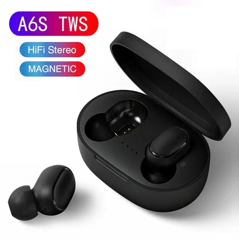Nouveau A6S sans fil Bluetooth écouteurs TWS mini sport écouteurs dans l'oreille suppression du bruit casque de jeu pour Apple Huawei Xiaomi