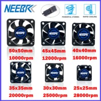2PCS NEEBRC 25/30/35/40/45/50mm RC Cooling Fan 5V-12V DC Heatsink 10000-30000RPM High Wind Rapid JST for 28/36/42mm Motor ESC