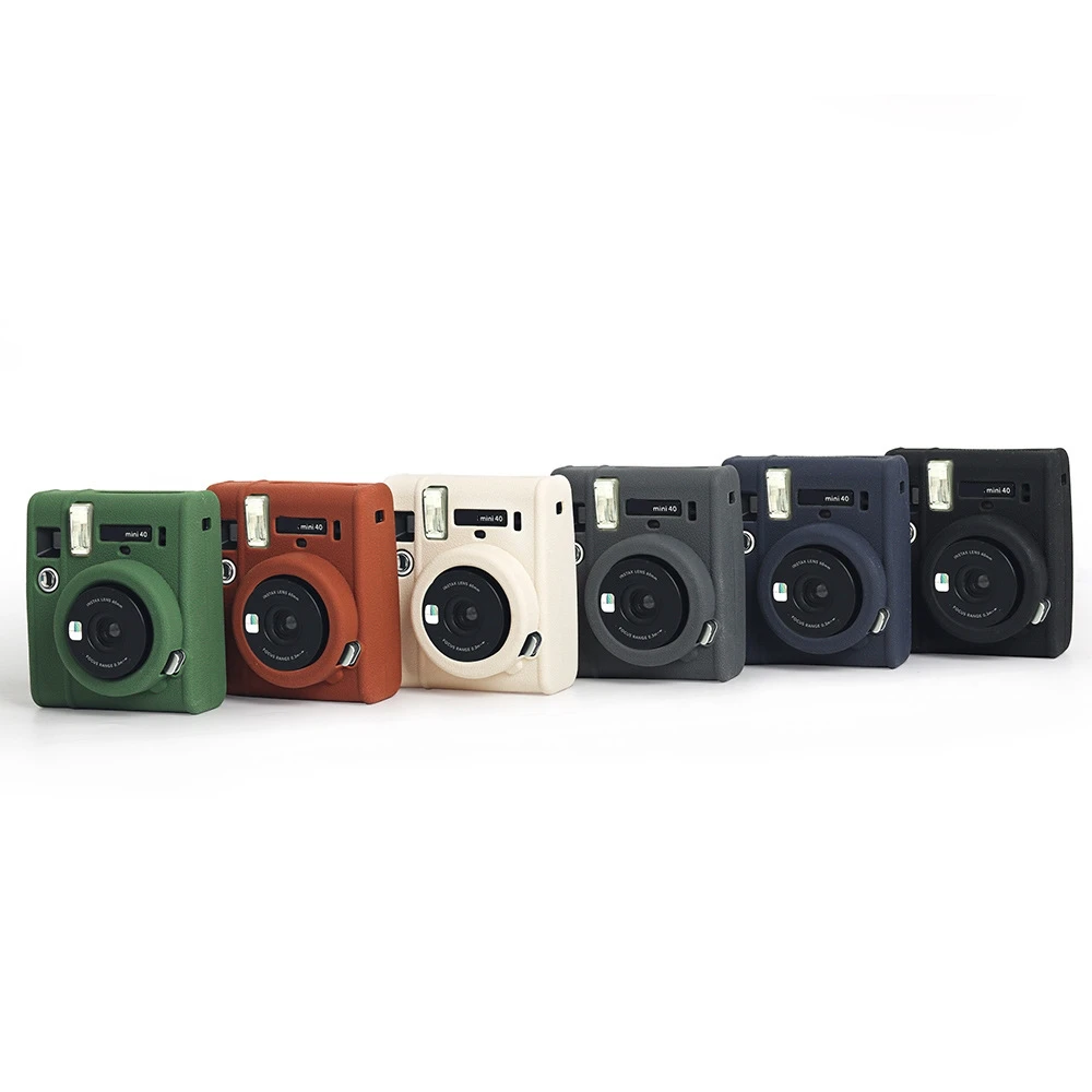 Suitable For Instax Mini40 Camera Protective Case With Simple Solid Color And Dust-Proof And Stain Resistant