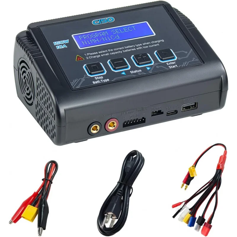 

Battery Charger 150W 10A RC Battery Charger RC Car Charger Balance Charging Fast Charge Discharge Smart Charger