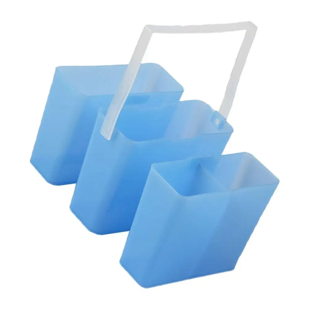 Lavadora de pinceles de pintura multifuncional, cubos de plástico desmontables, agujeros para cepillos, herramienta de drenaje de agua para artistas, pintores para niños
