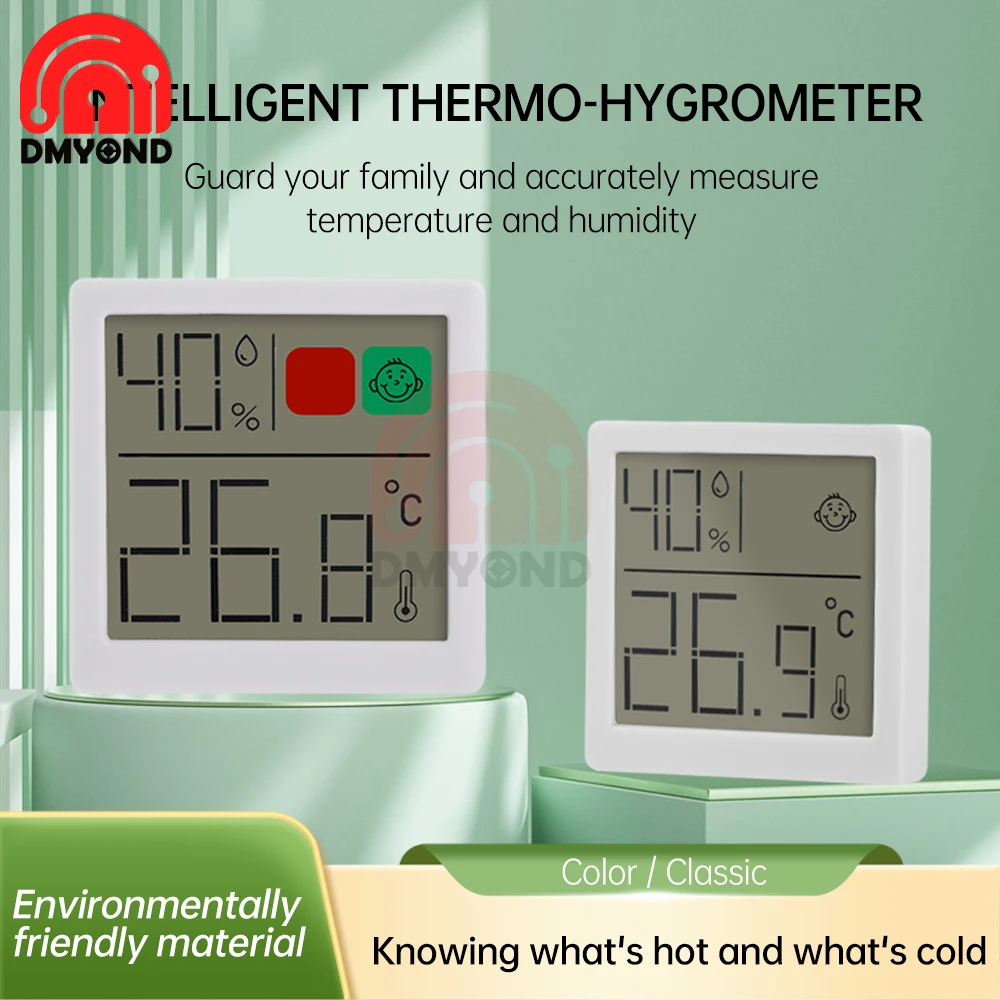 

-50~70℃ Temperature Humidity Meter Digital Thermometer Magnetic Thermo-hygrometer Indoor Household LCD Digital Display Meter