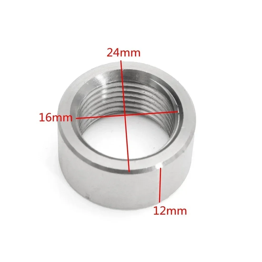 10PCS 304 Stainless Steel M18x1.5 Exhaust Weld-On Nut For Lambda Boss O2 Oxygen Sensor Nut & Bolts