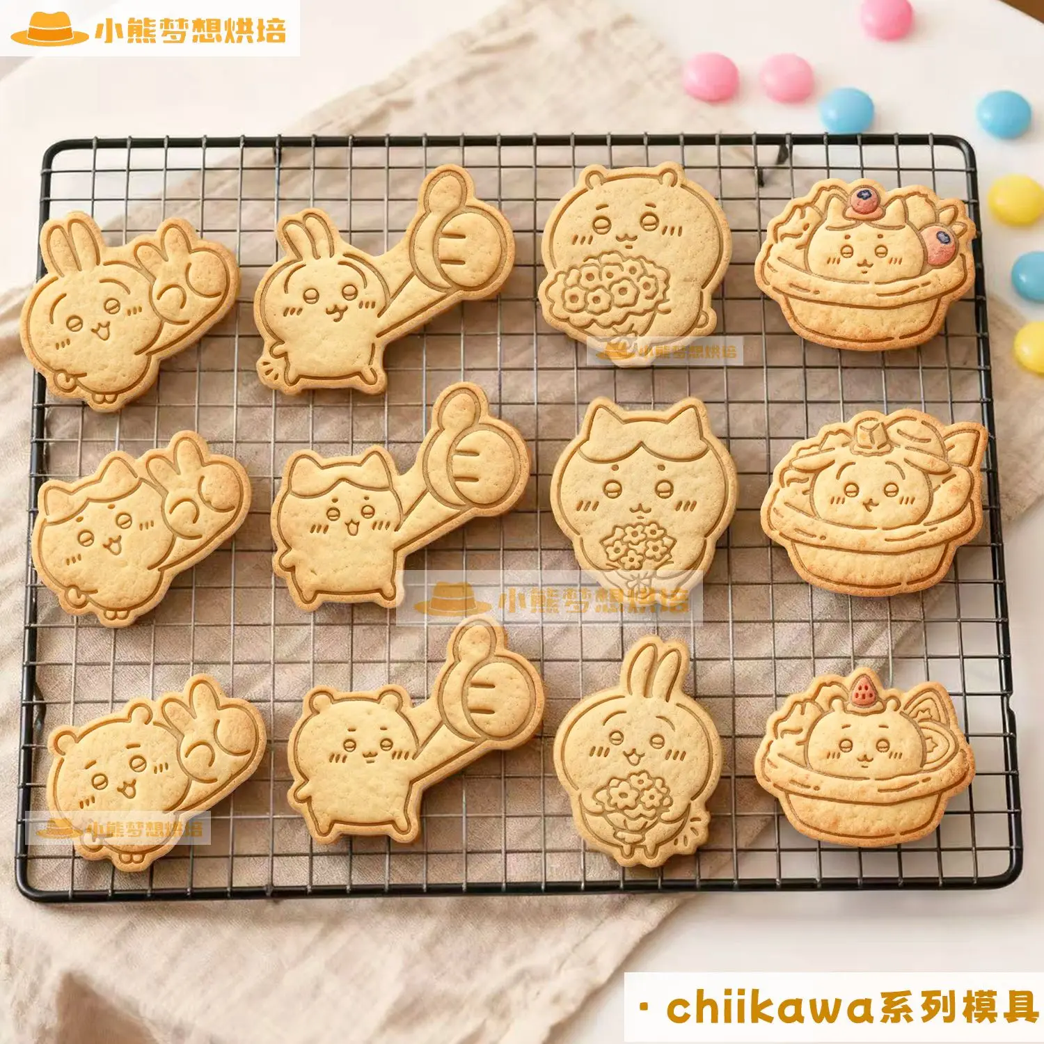 Chiikawa Niedliche Cartoon Usagi Hachiware Keks Druckform Kawaii Cookie Baker Modell – DIY Küchenspielzeug für Mädchen Geschenk