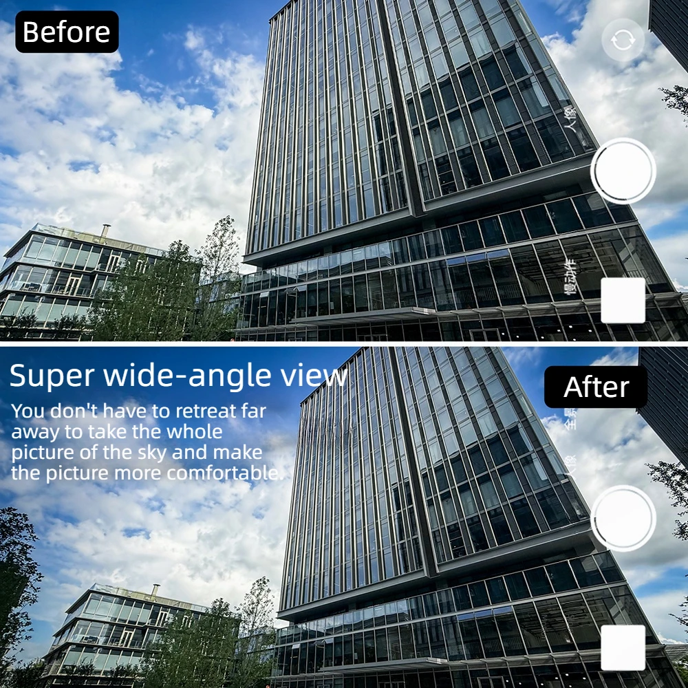 Lente macro ultra grande angular estendida 4k, para filmagem auxiliar, celular, câmera de transmissão ao vivo, acessórios para selfie