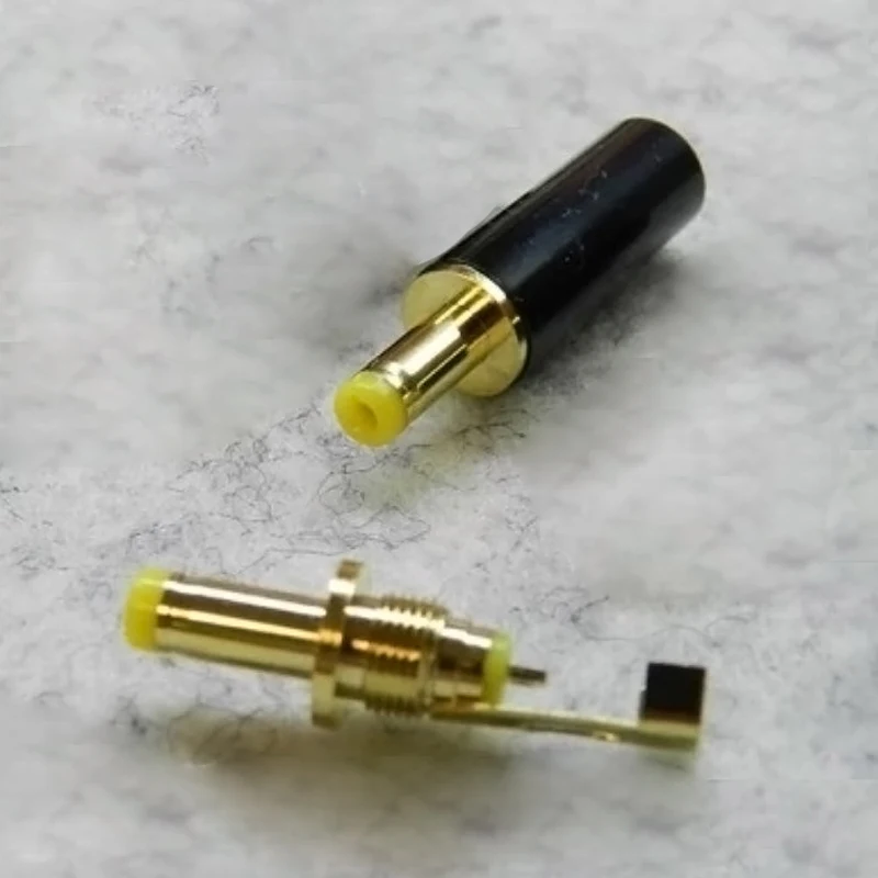 النحاس مطلية بالذهب 5.5*2.1/2.5 عالية التيار تيار مستمر قابس طاقة لتقوم بها بنفسك سلك لحام 3.5*1.35/4.0*1.7 تيار مستمر موصل الذكور #1