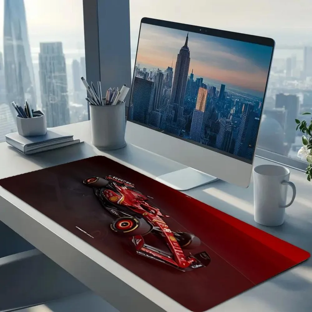 Red Formula Racing Mouse Pad, Rubber Anti-Slip Desktop Pad, Wear-resistant Gaming Mouse Pad escritorio accesorios