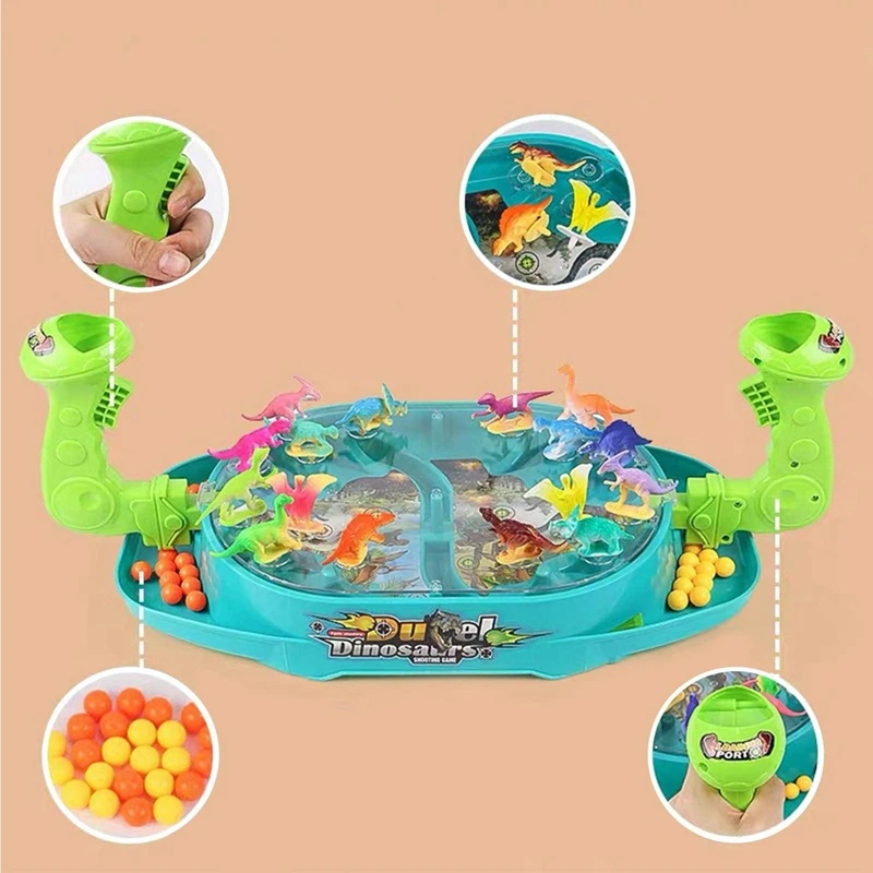 Marble Rush And Dinosaur Bounce Parent-Child Interactive Fashion Creative Party Game Board Funny Indoor Game Toy For Kid