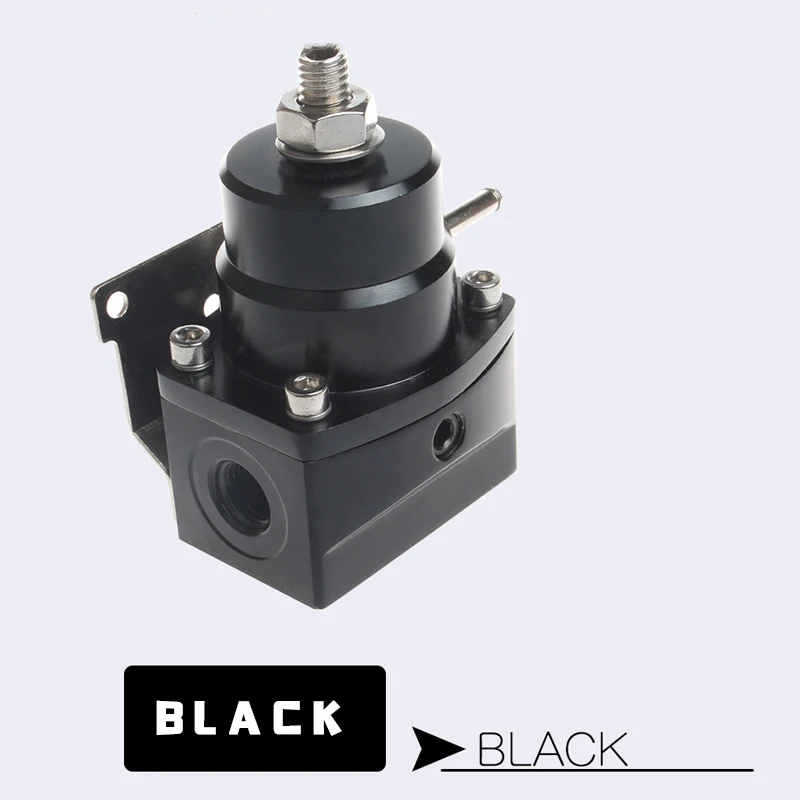 Black Red Car Fuel Pressure Regulator 160 PSI Set Adjustable Kit Auto Car Modified Racing Parts fuel pump regulator