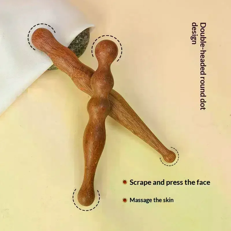 Wooden Acupoint Stick Foot Head Body Massage Stick Meridian Massage Beauty Accessories Acupoint Massage Tool