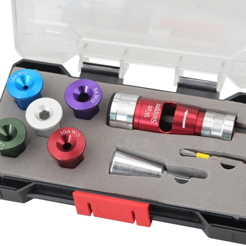 

Профессиональная электрическая дрель для зачистки проводов подходит для 6-14 AWG, жесткая мягкая проволока, совместимая с инструментом для скручивания проводов ICK для электрика