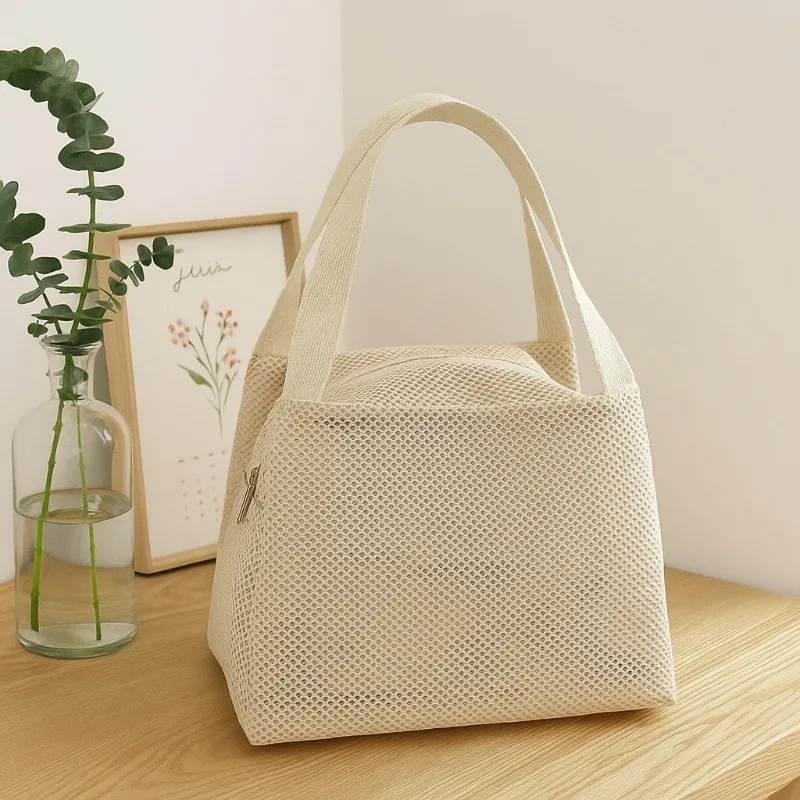 Portable Toiletry Bag Handy Handle Large Capacity Mesh Toiletry Storage Bag Makeup Bag for Business Trips Travel Makeup Bags