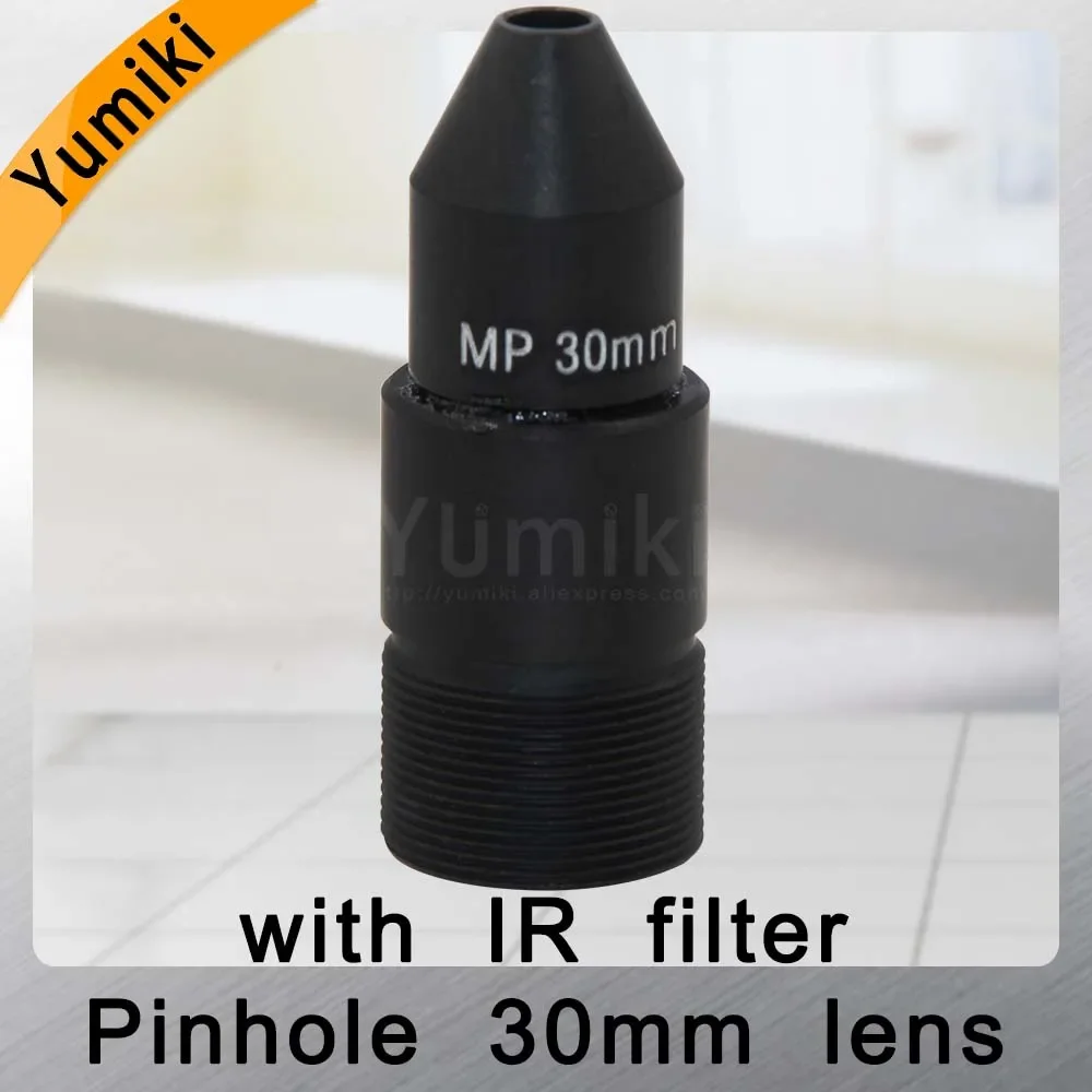 Yumiki HD CCTV Lens Pinhole 30MM M12*0.5 Mount 1/2.7\