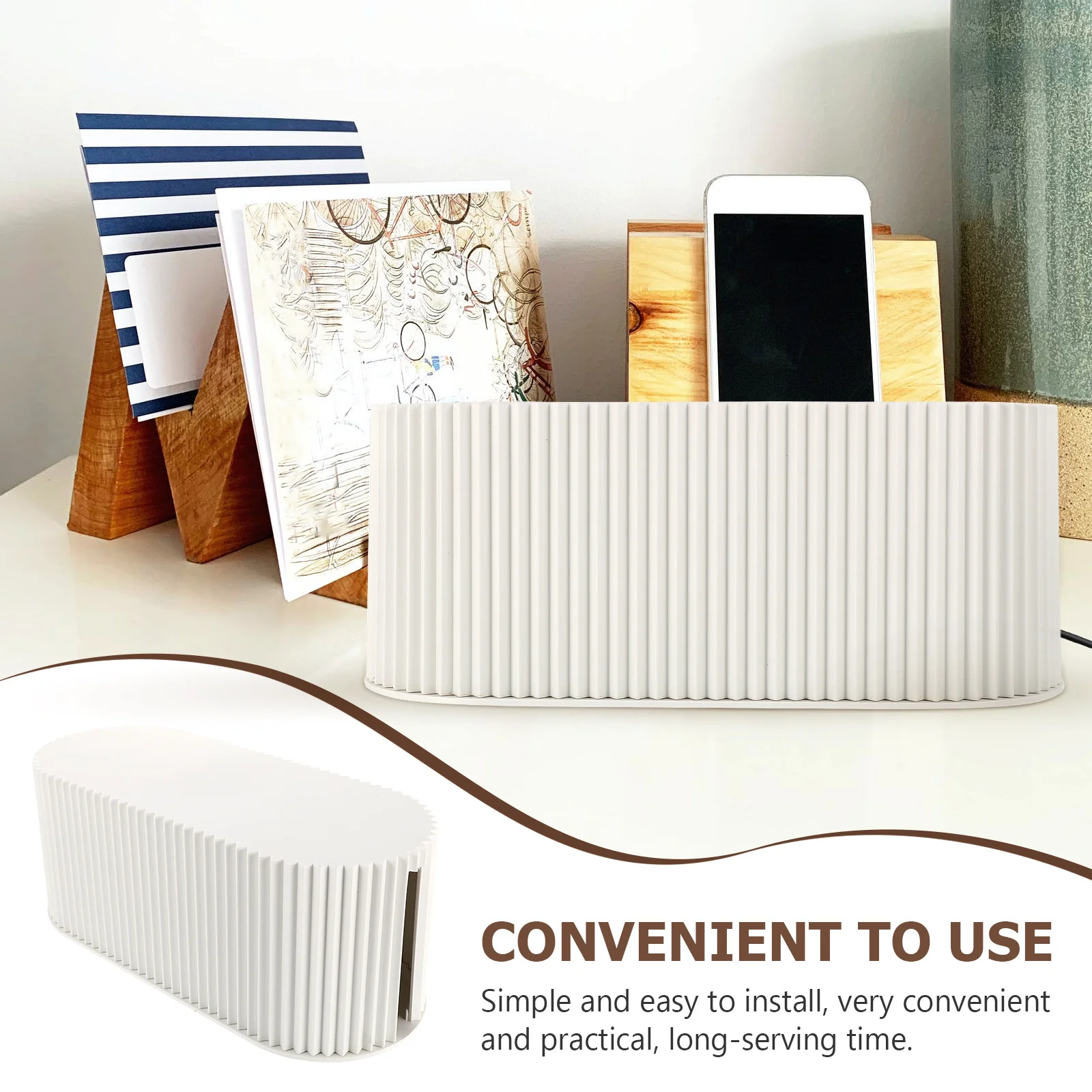 

Desktop Cable Organizer Box Detachable Wire Organizer For Home Kitchen Bathroom Use Household Storage Solution Cable Box