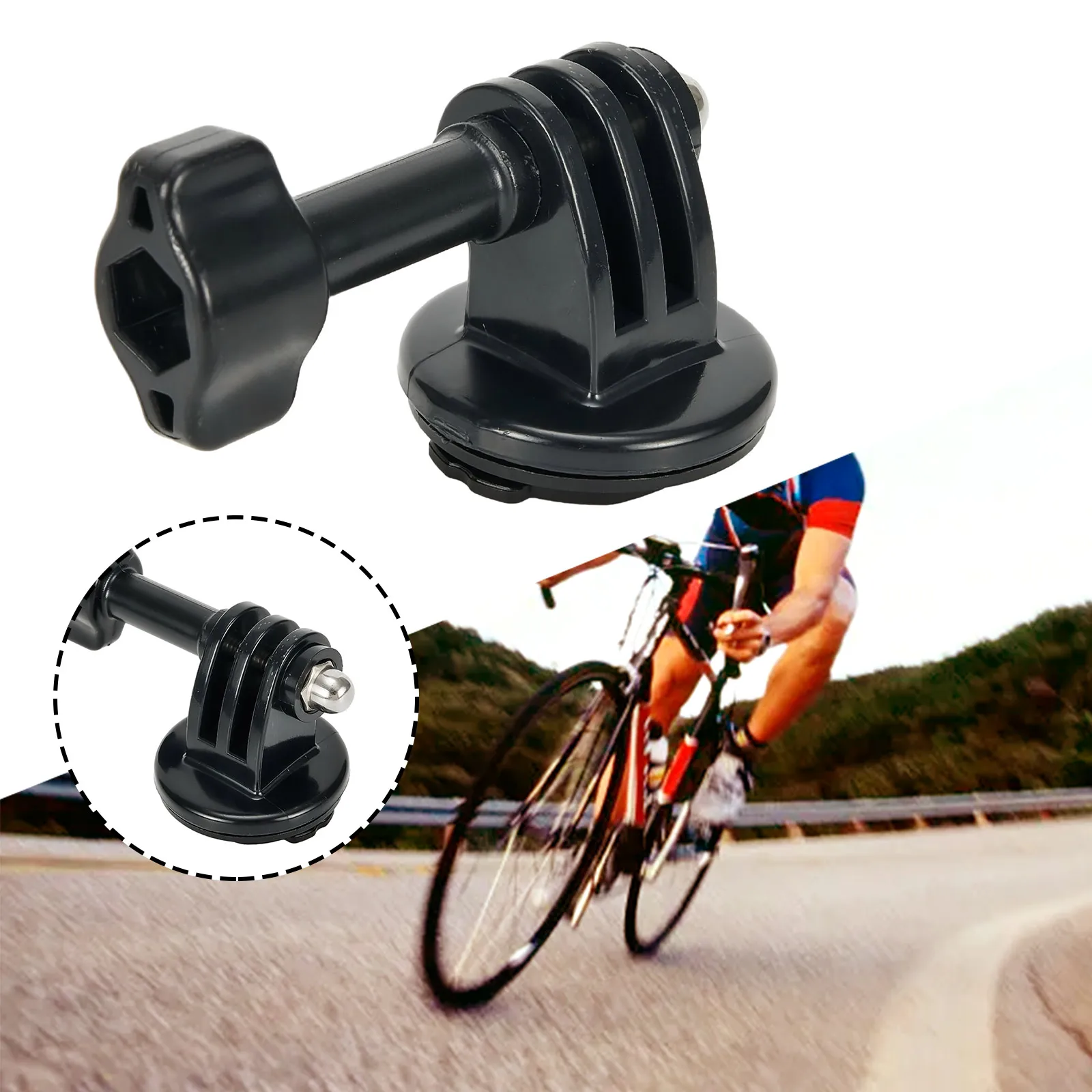 Practical Camera Mount Black Convert Weight 22g 60x32mm ABS Material Adapter Bicycle Electronics For Garmin Edge