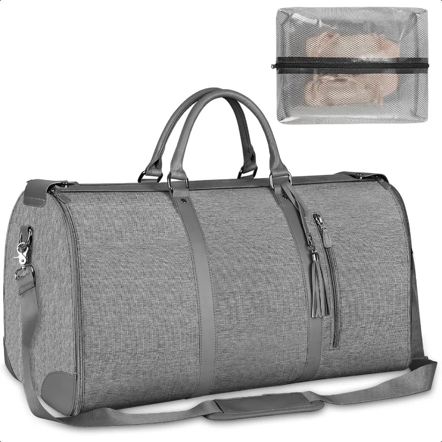 

Ytonet Garment Duffle Bags for Travel Convertible Carry on Garment Bag with Shoe Pouch Water Resistant Duffle Bag for Women wit