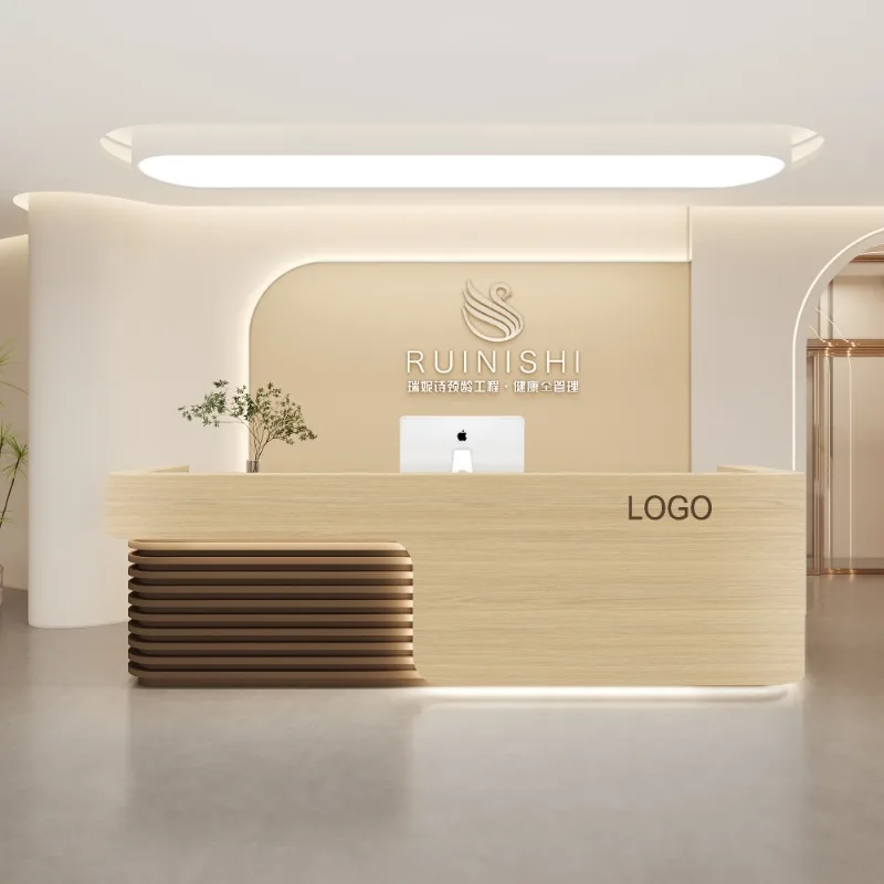 Luxury Reception Desks Computer Garden Mobile Wooden Information White Desk Hospital Luxury Escritorio Gamer Luxury Furniture