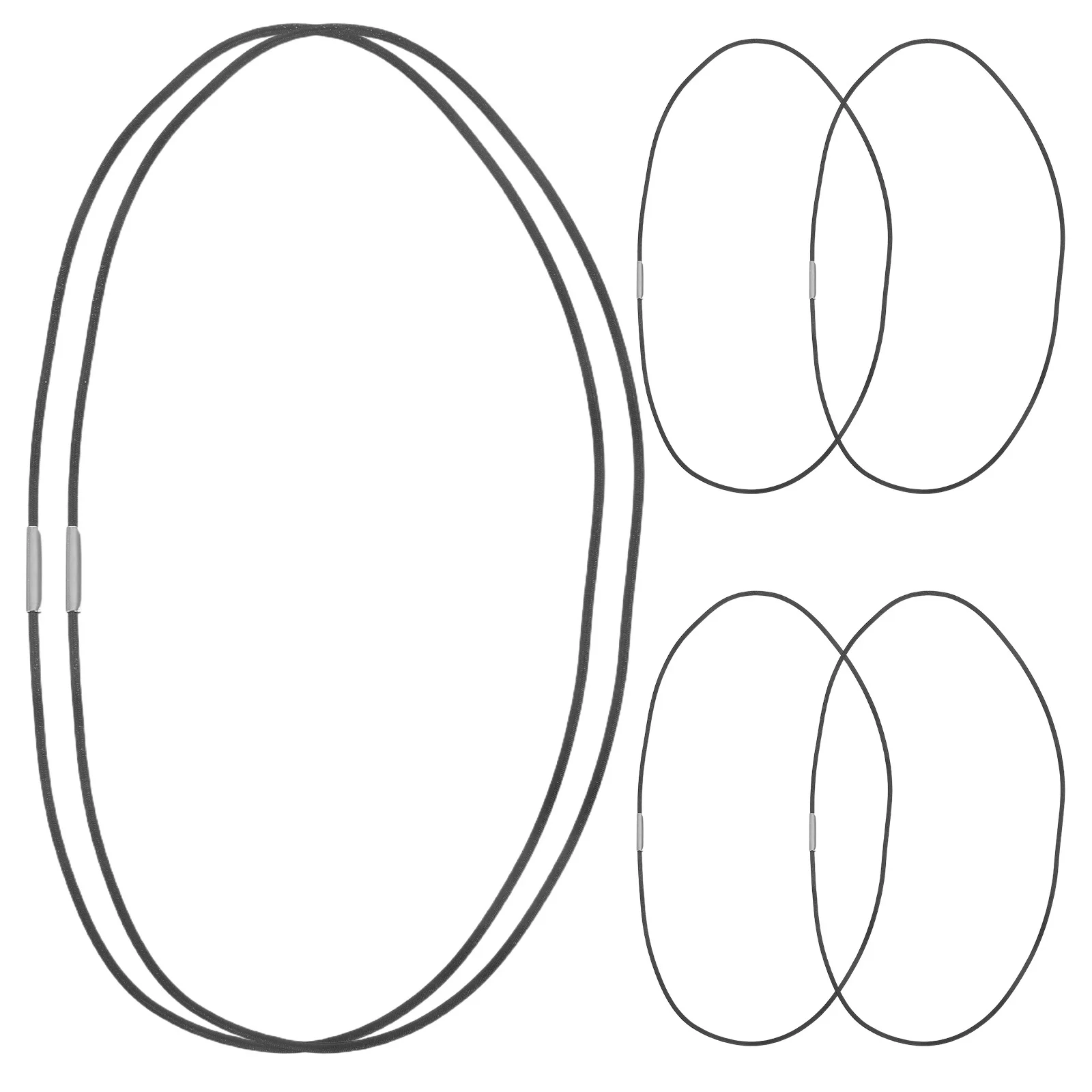 6 قطعة أربطة مرنة سوداء لحزام دفتر الملاحظات A5 مجلة المسافر مذكرات الموثق استبدال مخطط إغلاق قابل للتمدد