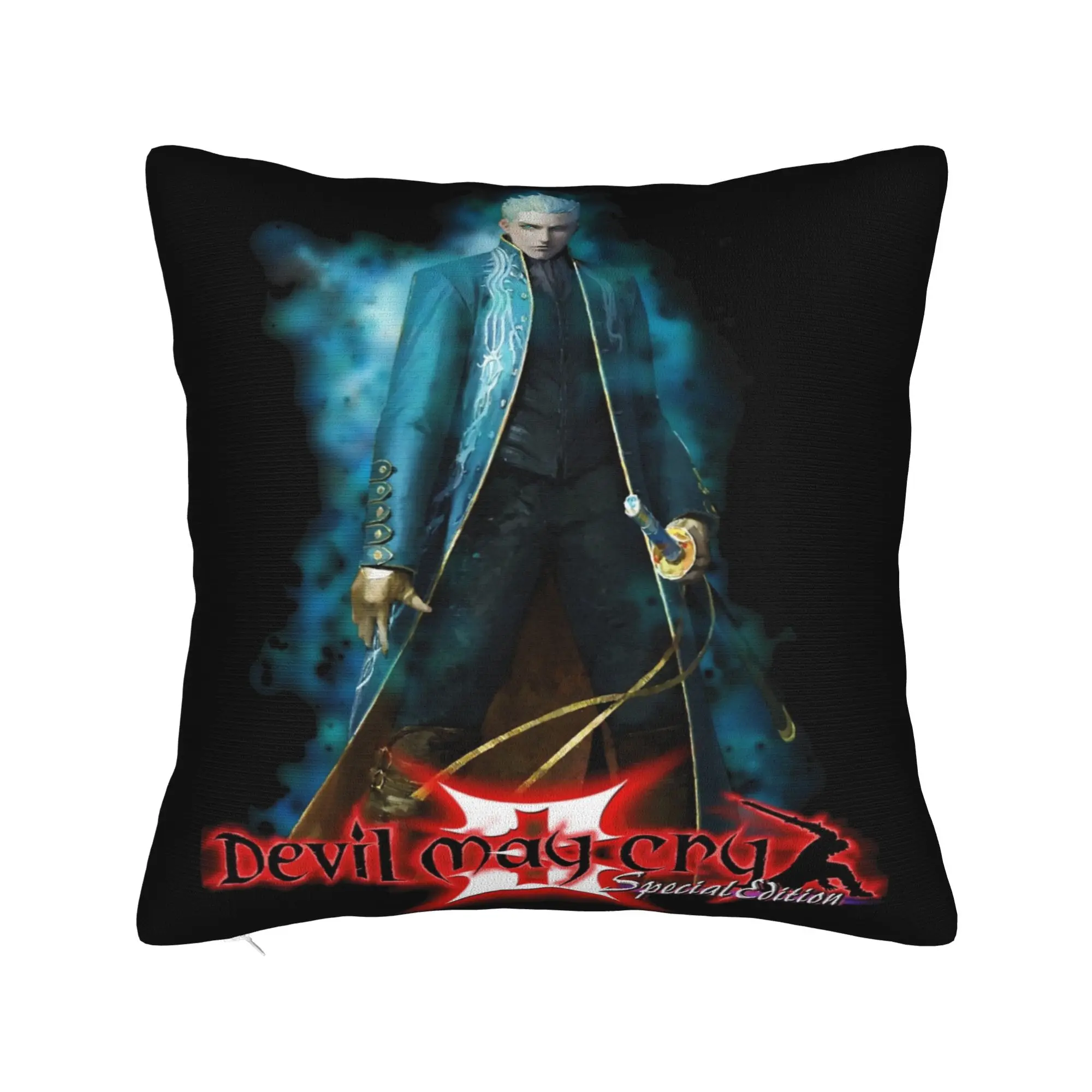 Devils May-Cry 3 Pillow Cover Stuff Printed Cushion Cover Decorative  Pillow Case Cover Home Multi-Size