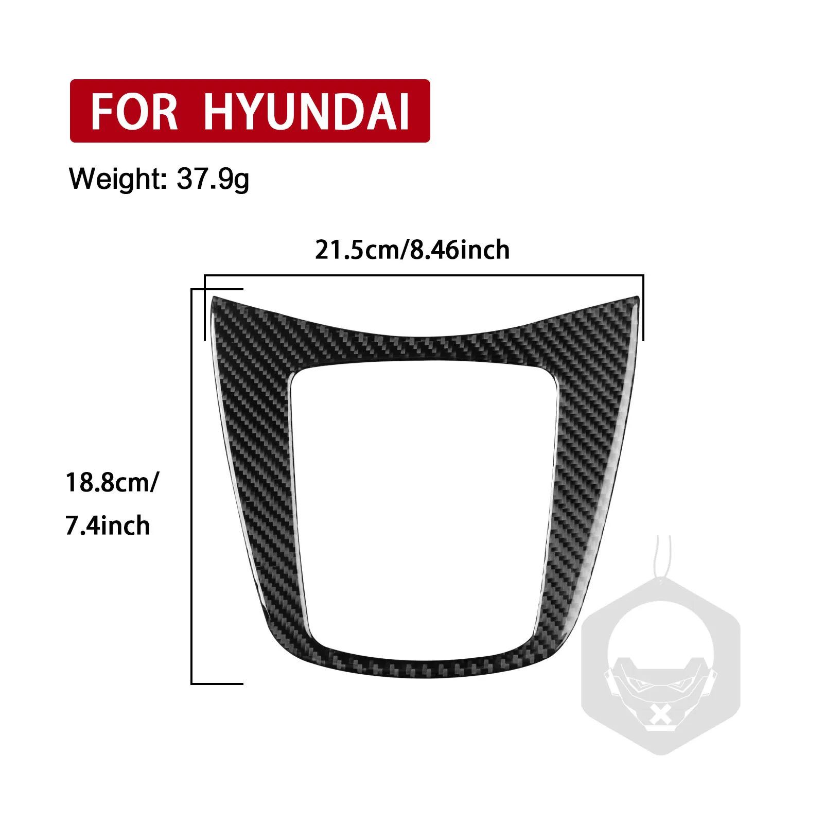 For Hyundai Genesis/Rohens Coupe 2013—2016 Car Accessories Carbon Fiber Gears Shifter Outer Frame Interior Cover Trim Sticker