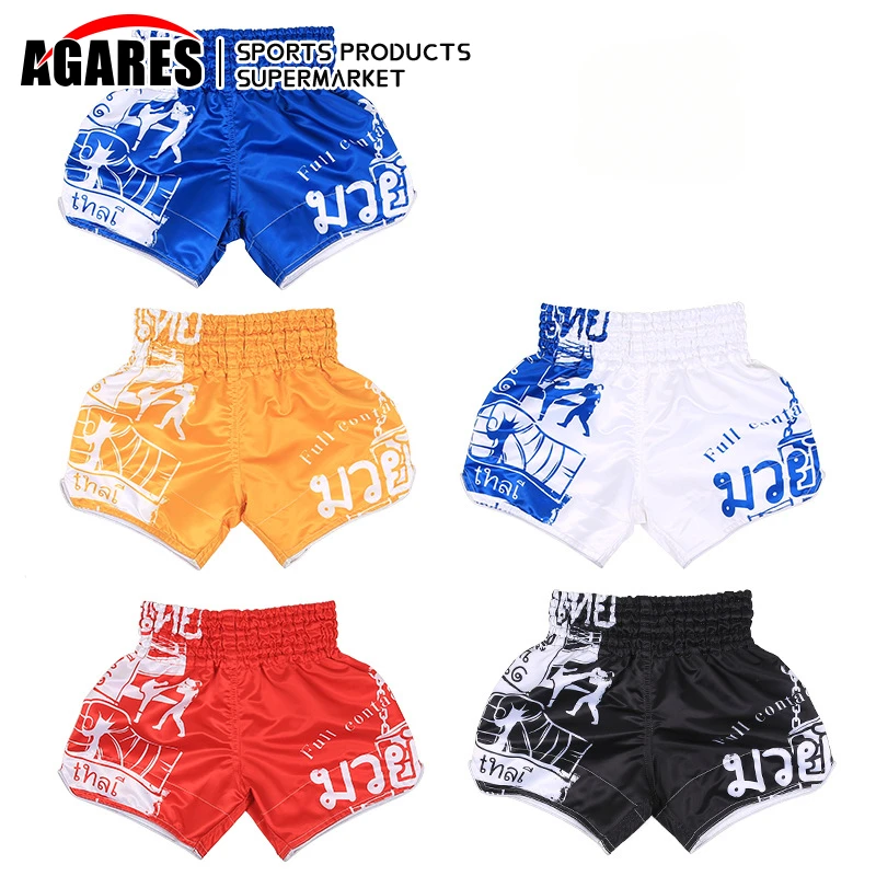 Children MMA Clothes Girl Shorts Summer Kids Thai Shirt Trousers Washed Cotton Shorts Boy Shorts Boxing Shorts Trunks