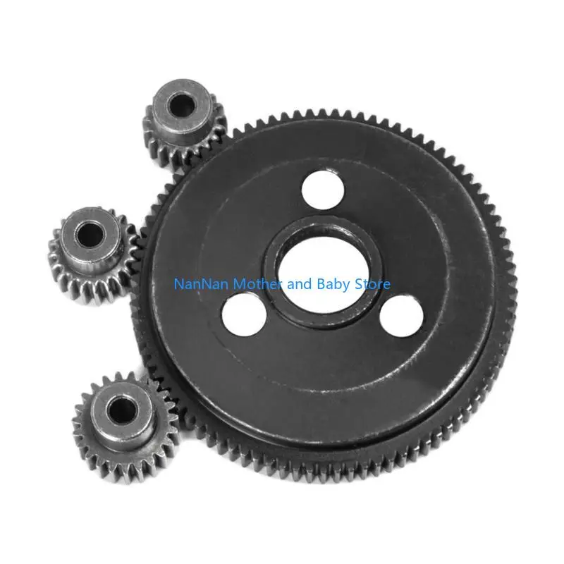 Kim loại 76T 83T 90T Gear Spur với bộ bánh răng 25T/27T