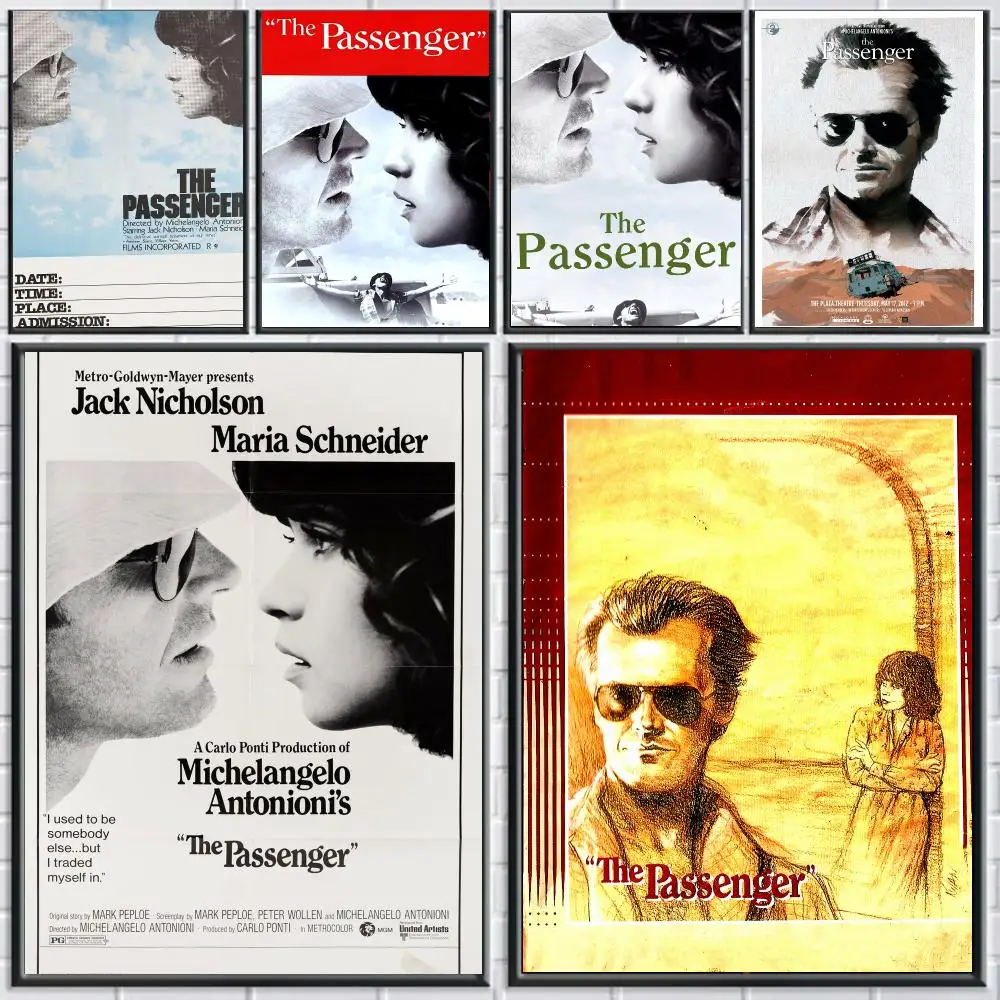 classic movie T-The Passenger 1975-R Poster Peel and Stick Wall Art for Cafe Office Bar and Home Decoration