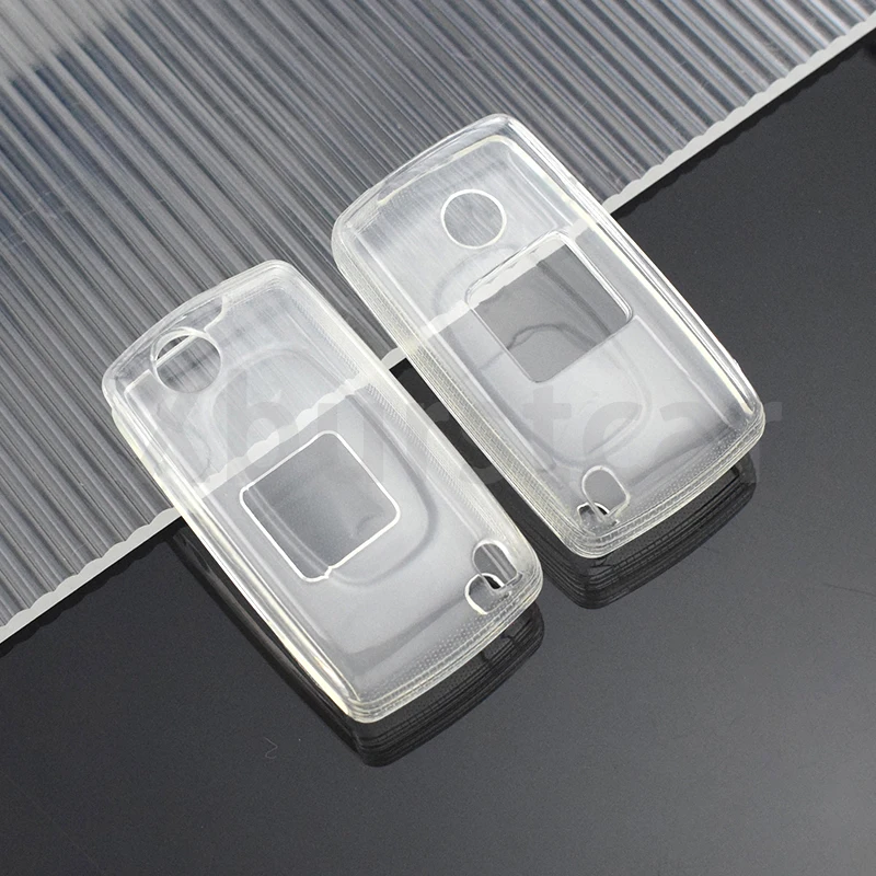Transparent TPU Car Remote Key Case Cover For Peugeot 107 207 307 308 407 607 206 4007 3008 5008 For Citroen C2 C3 C4 C5 C6 C8 view 3