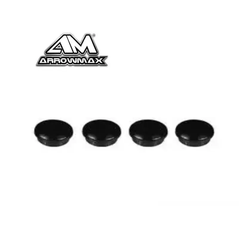 Original ARROWMAX AM-499007 18MM Lexan End Cap For Honeycomb Tool - Black (4) Rc Tool
