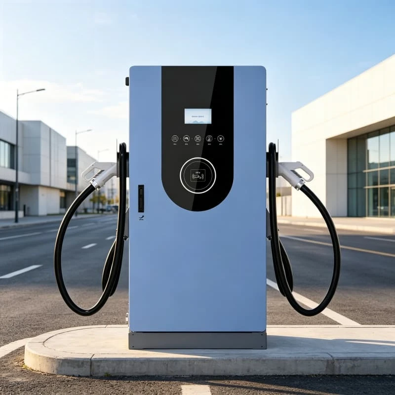 Dc Ev Charging Station Commercial Ev Charger 180kw Dual-Gun CCS2 CHAdeMO Interface Outdoor Floor-Mounted Charging Pile Custom
