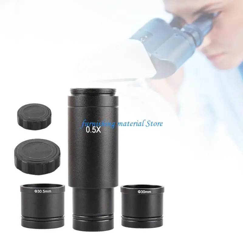 

Y5GD 0.5X Adapter Lens C-mount 30/30.5mm Connector Trinocular Stereo-Microscope Tube Compatible-For Digital Camera Focusing