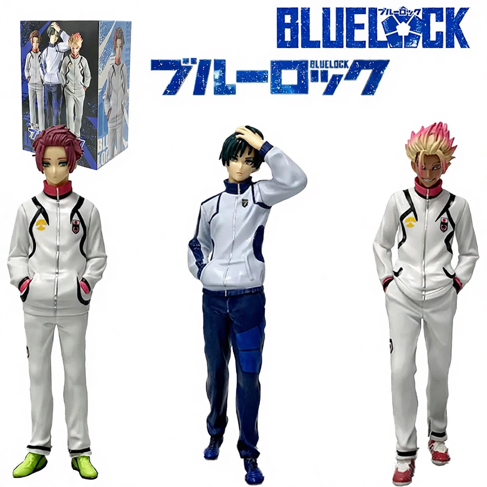 Anime 19cm BLUE LOCK: Episode Nagi Rin Itoshi Sae Shidou Ryuusei PVC Actionfiguren Anime Cartoon Modell Spielzeug Geschenk – Detail 1