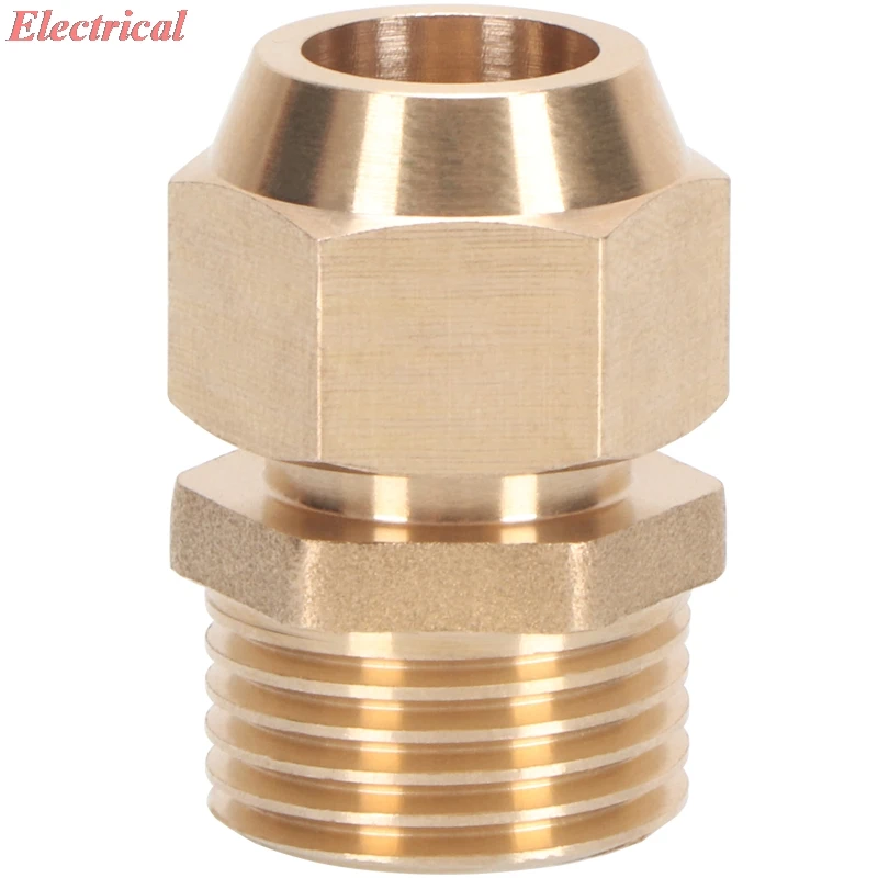 1pc Brass Pipe Connector Pneumatic Fitting Female Flare Straight Pneumatic Quick Hose Fitting 1/8