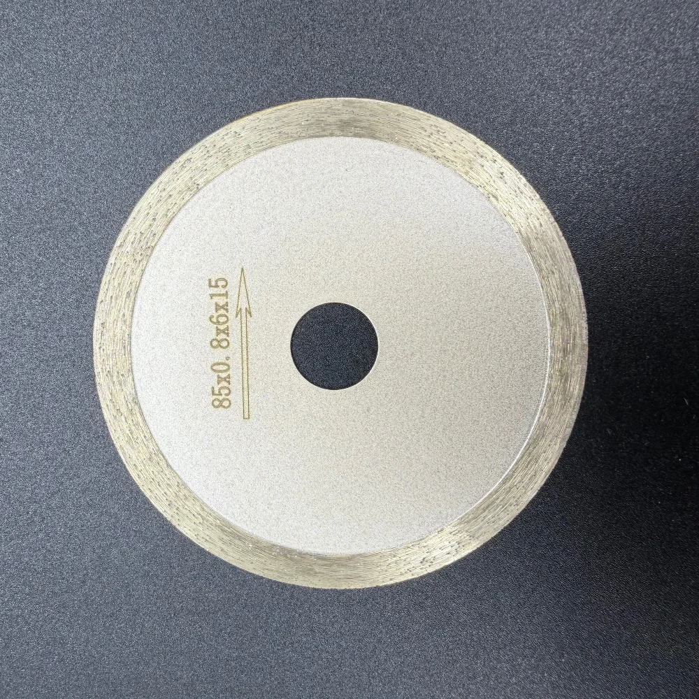 Diameter 85mm x Hole 15mm Ultra Thin Sintered Diamond Saw Blade for Grinder Glass Tile Ceramic Cutting