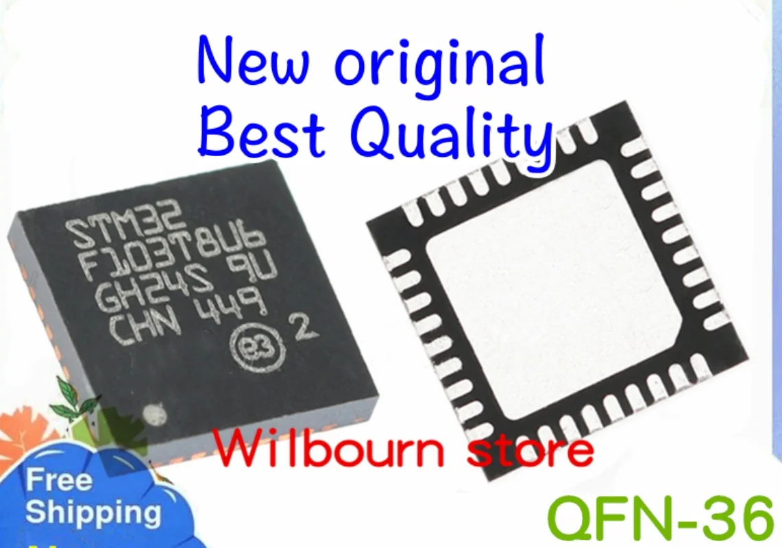 5PCS/LOT~20PCS/LOT STM32F103T8U6 STM32F103T8Ub STM32 F103T8U6 QFN36  New original