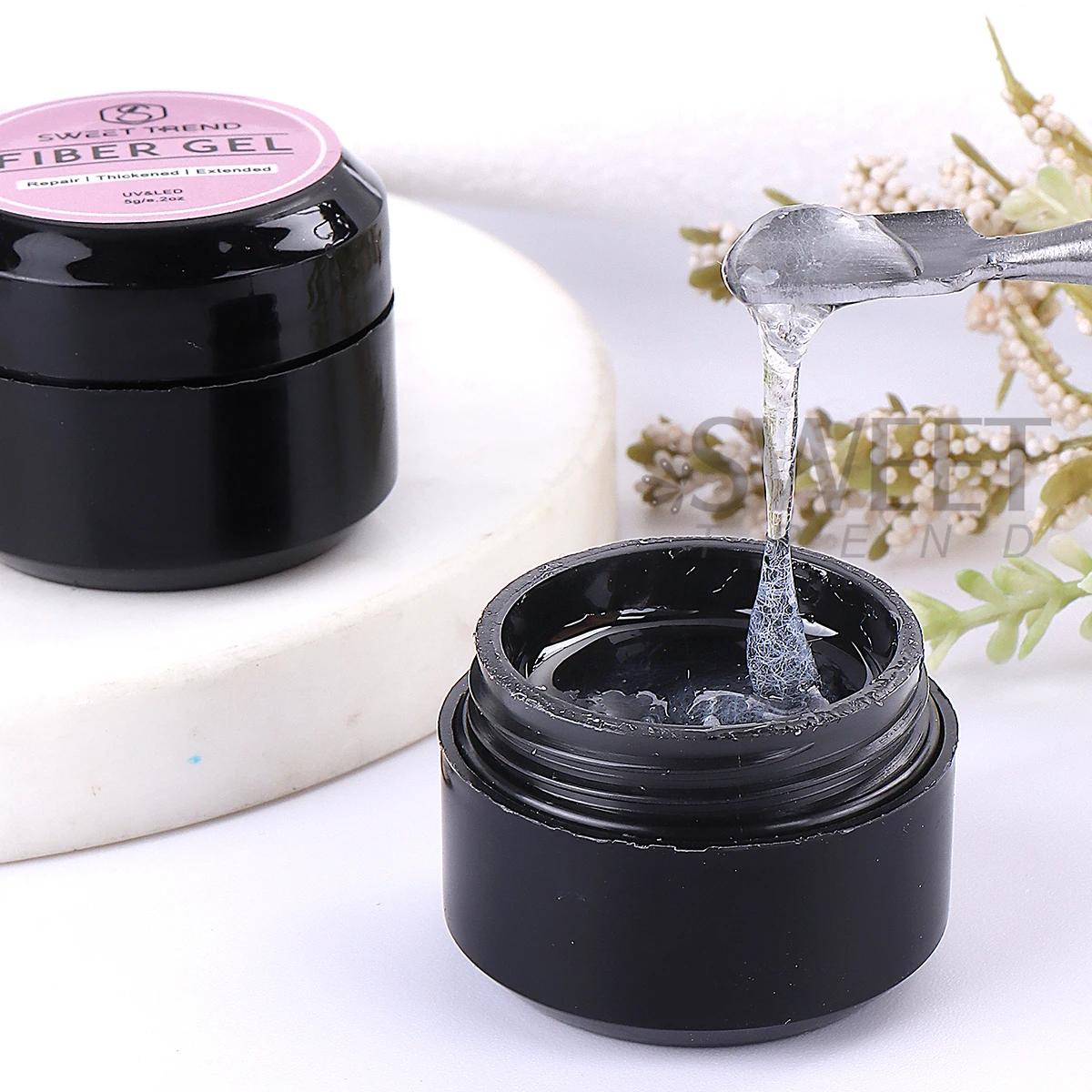 5g Fiber Gerepareerd Gel Nagellak Met UV Borstel Versterken Vingernagel Crack Gebroken Vullen Gel Extension Functie Manicure Tool