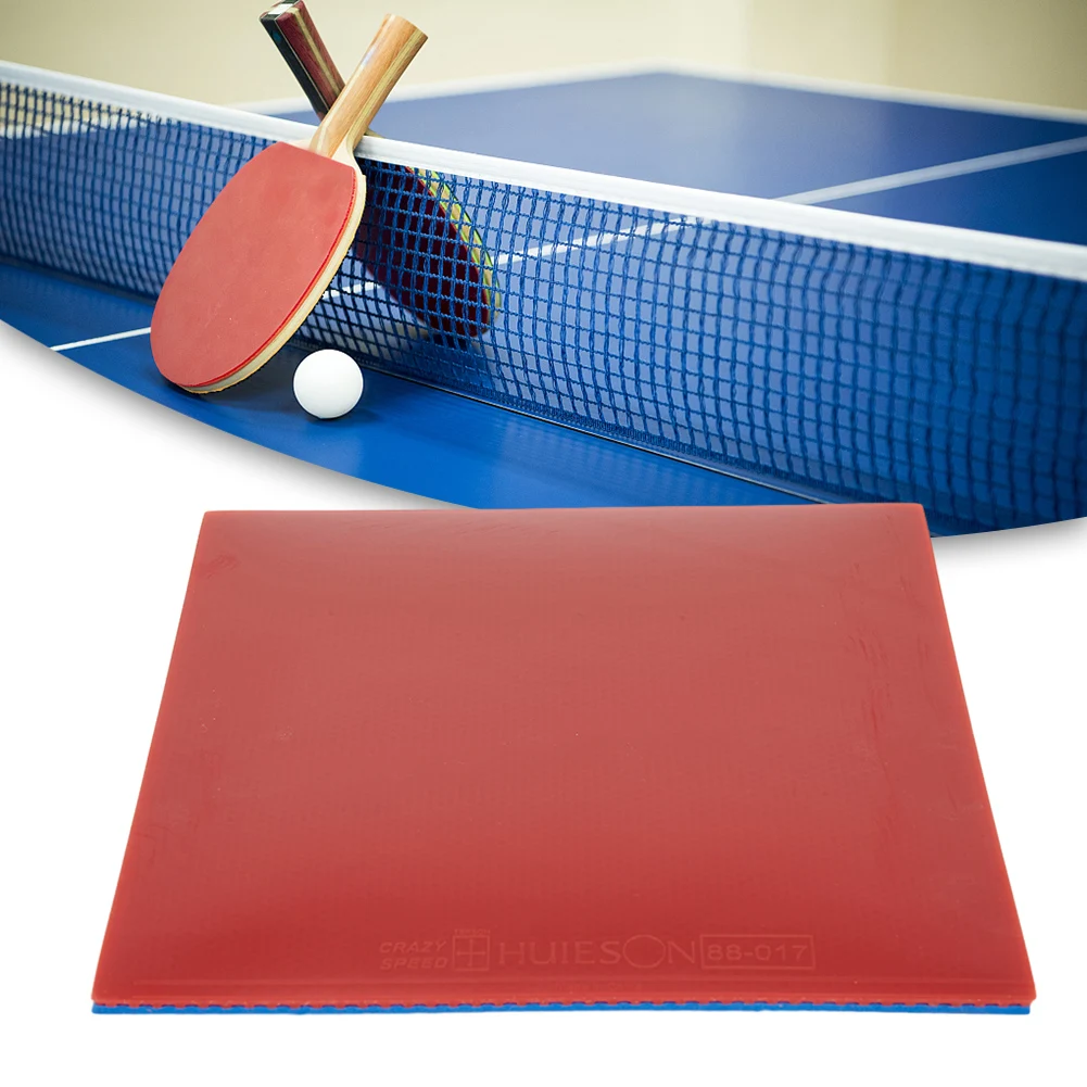 Quality Table Tennis Rubber Wear Resistance Sponge Cover Wear-resistance 1pc 1pcs 2.2mm Thickness 42-45 Hardness Black/Red
