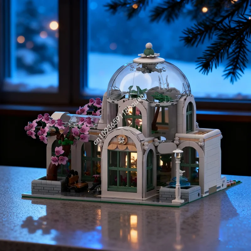 

1632 шт. MOC модульный ботанический сад модульная модель строительные блоки строительство DIY рождественские подарки идея игрушка образование день рождения