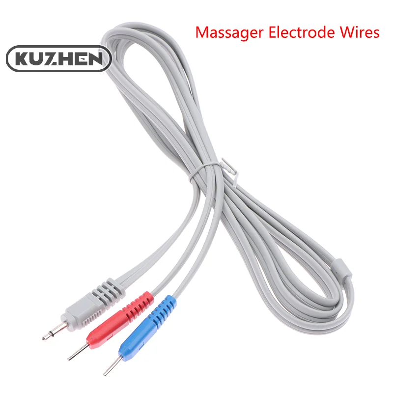 1.5M Standard Pin Electrode Lead Wires TENS Conductive Standard Pin for Ems Massage Electrode Pad Digital Ten Machine HealthCare