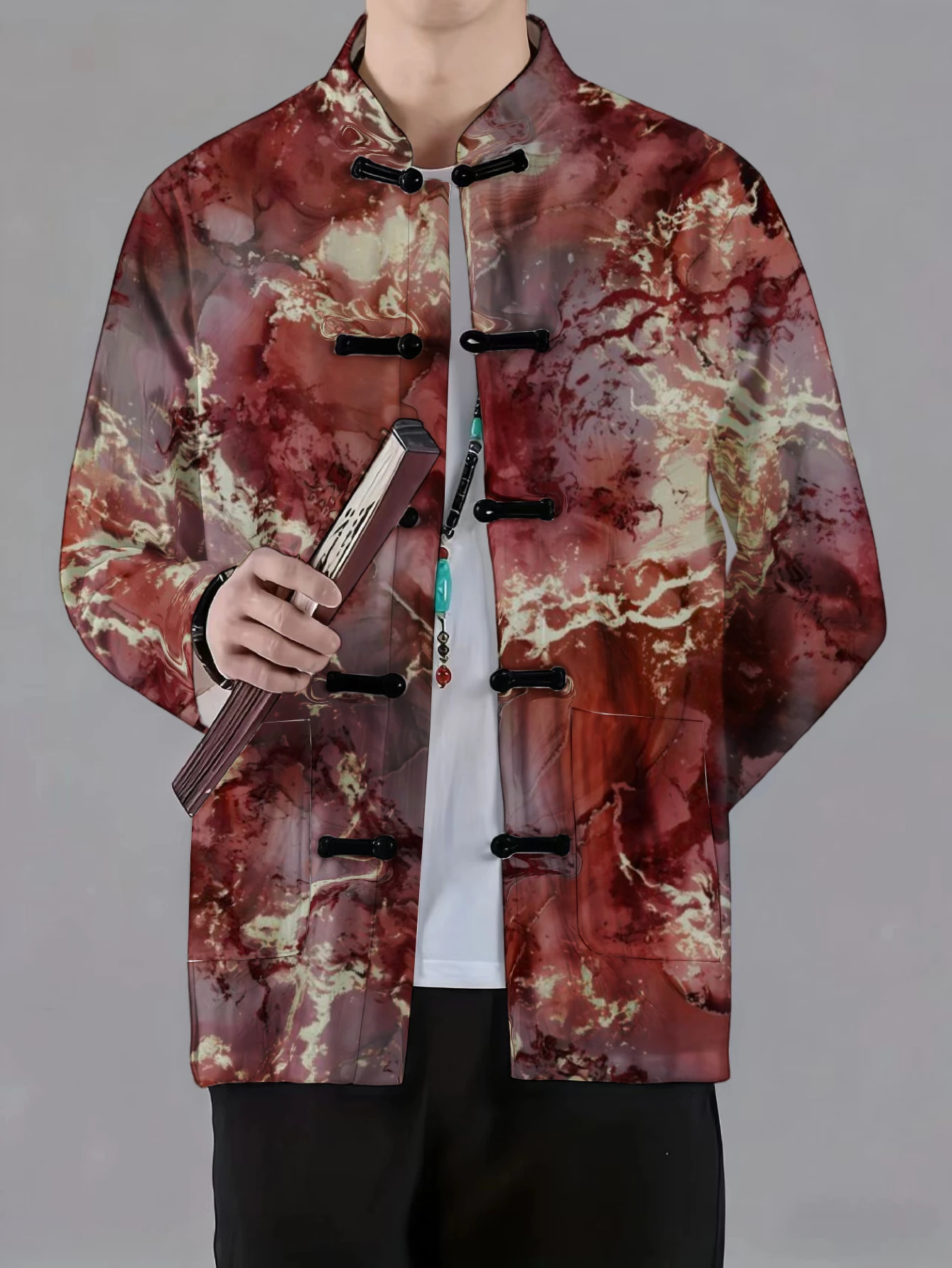 เสื้อแจ็คเก็ตผู้ชายคอจีน ติดกร - Craft And Art Difference บทวิจารณ์และราคา