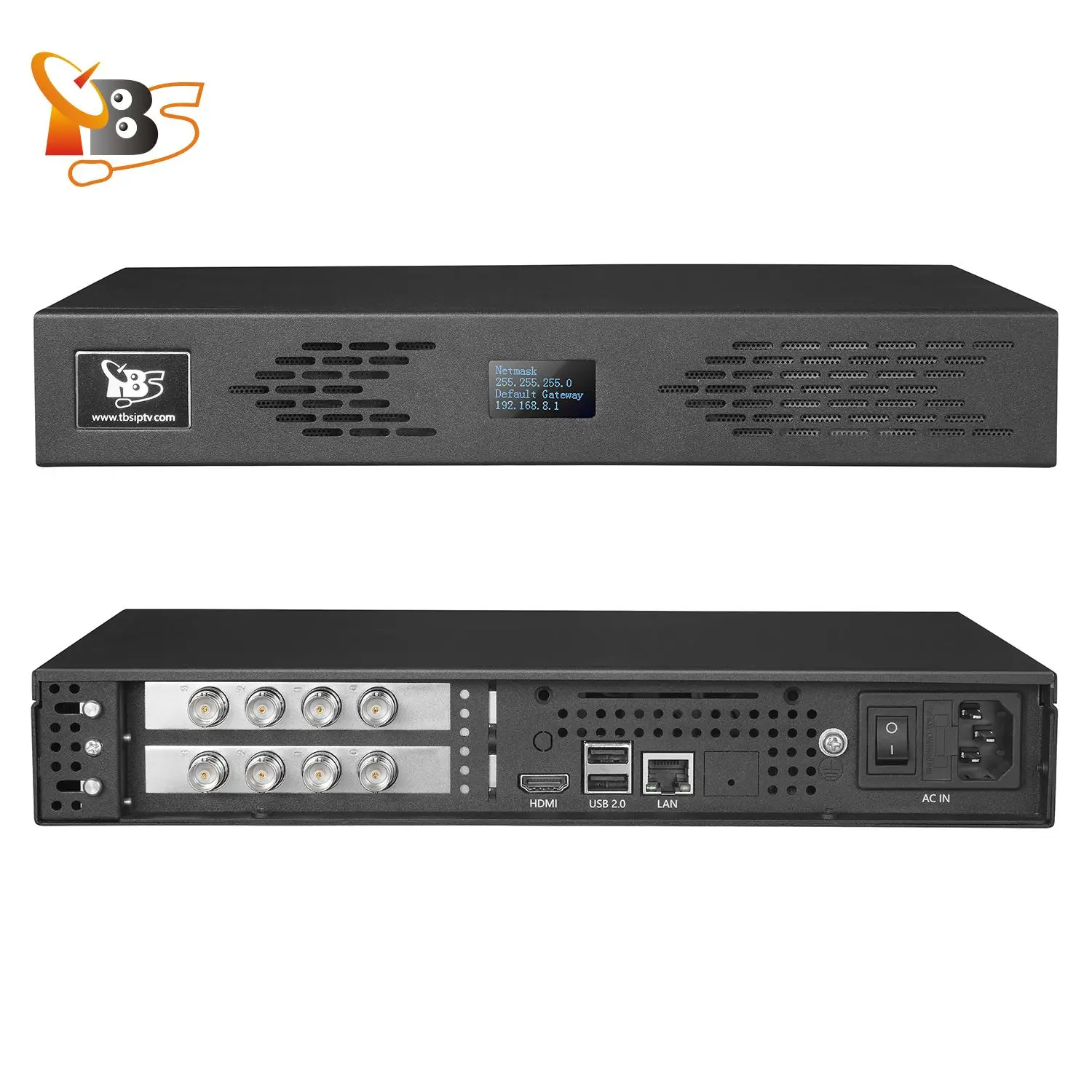 TBS2808SDI 8CH H.265/H.264 SDI Video Encoder HD/3G-SDI to IPTV Encoder for Live Streaming HLS(m3u8), HTTP, SRT, UDP, RTMP/RTMPS