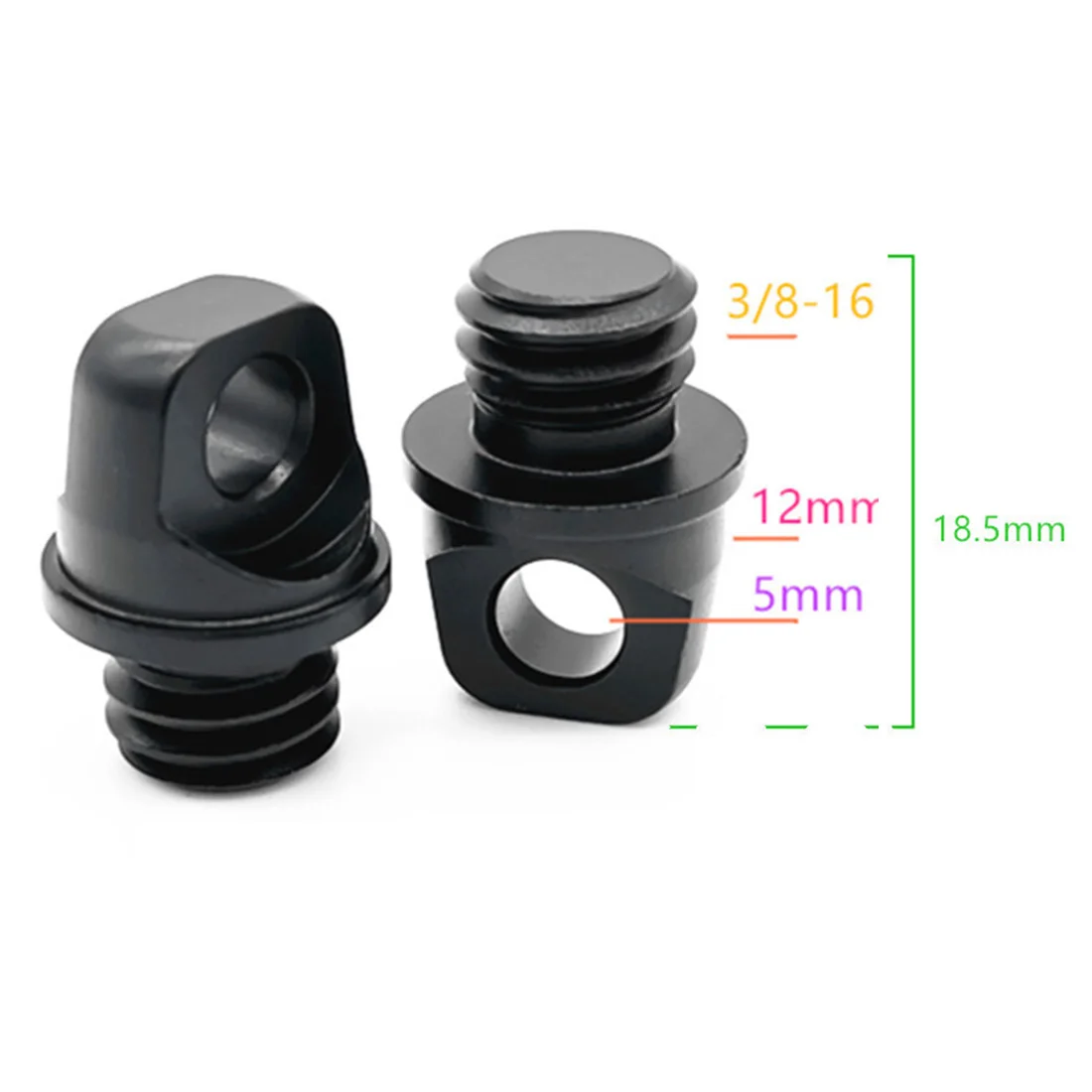 10x 1/4 "3/8" Zoll Schrauben 1/4-20 Griff Schraube Mutter Lanyard Schulter Strap Mount Adapter für DSLR kameras Foto Stativ Zubehör – Detail 2