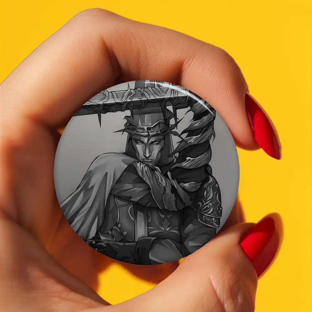 Game Blasphemous Soft Button Pin Funny Silly Gnarpy On A Skateboard Meme Badge Gamer Collection Gifts view 5