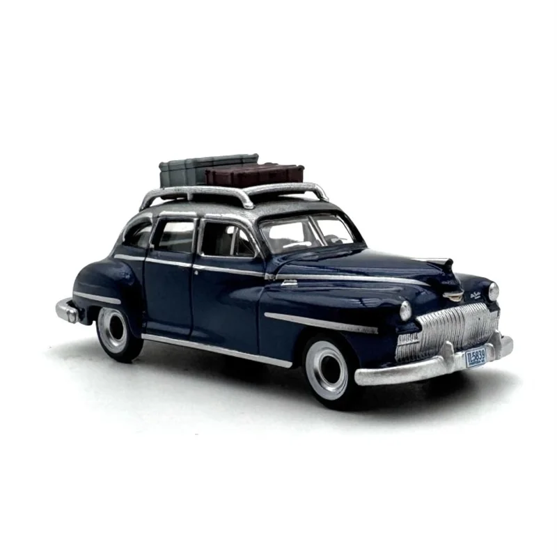 Oxford 1:87 De-soto Station Wagon Blue Alloy Simulation Model Car