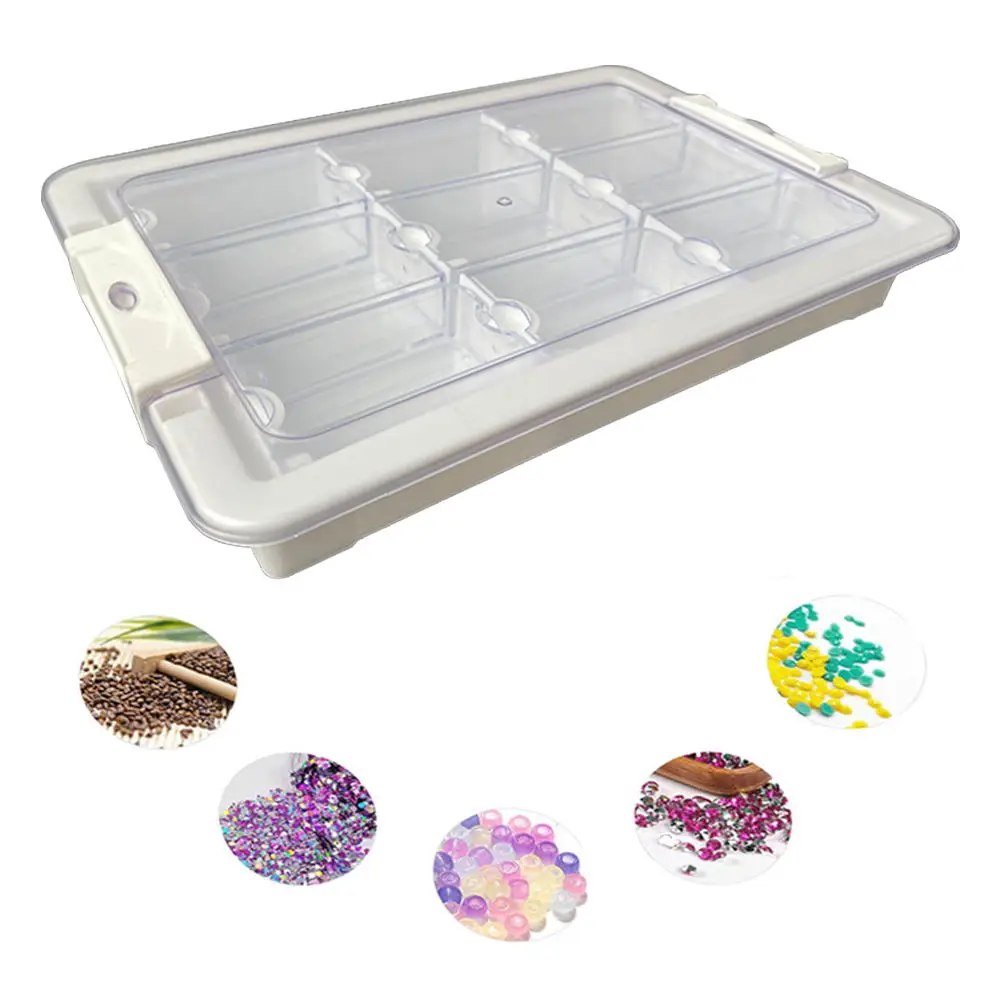 9/15/21/24/26/39 Grids Diamond Art Portable Bead Storage Organizer Mini Bead Storage Container for Diamond Painting Accessories