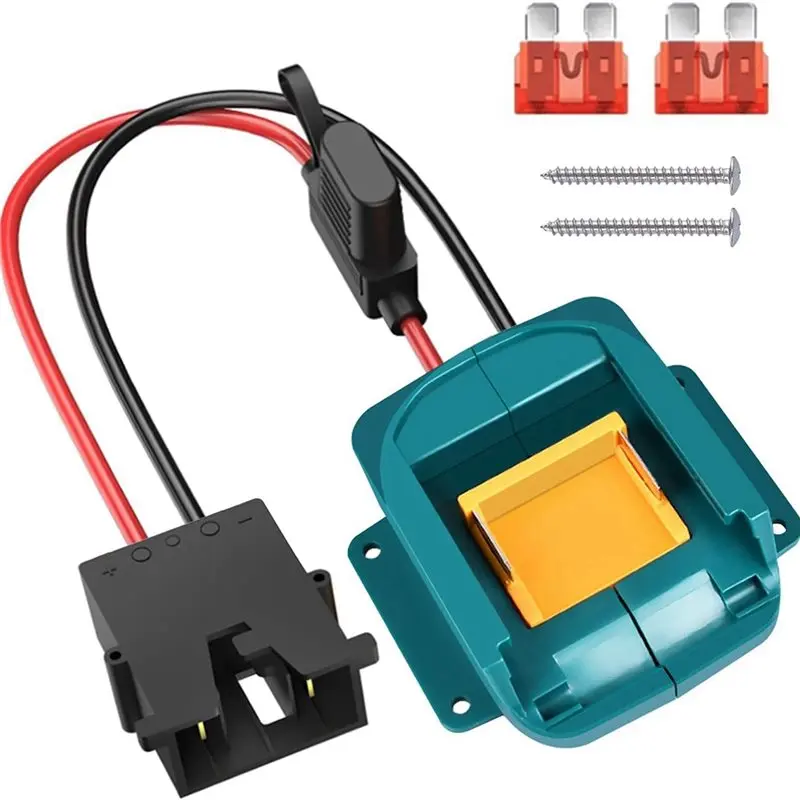 ABVJ-Wire Harness Connector And Fuse Holder Included In Power Adapter For 18V LXT Battery- For 12 V
