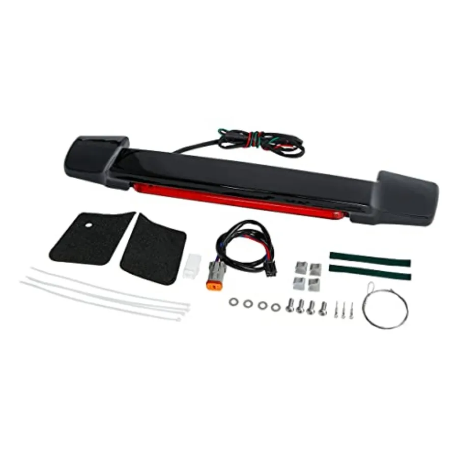 Levendige Zwarte LED Licht Spoiler Kofferbak voor Harley King Razor Gehakte Kofferbak Bagage Electra Glide Road Glide Street Glide 1997-2013