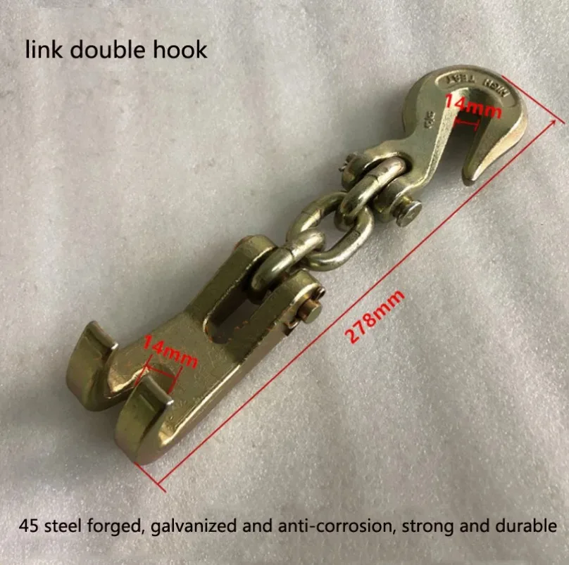 Durable Link Double Hook Self-Tightening Clamp Auto Car Body Repair Pull Clamp Equipment Frame Back Pulling Collision Repair