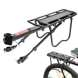 MTBs Road Bike Cargo Rack With Rear Light Quick Release Bicycle Rear Rack Universal Alloy Bicycle Luggage Carrier For Cycling