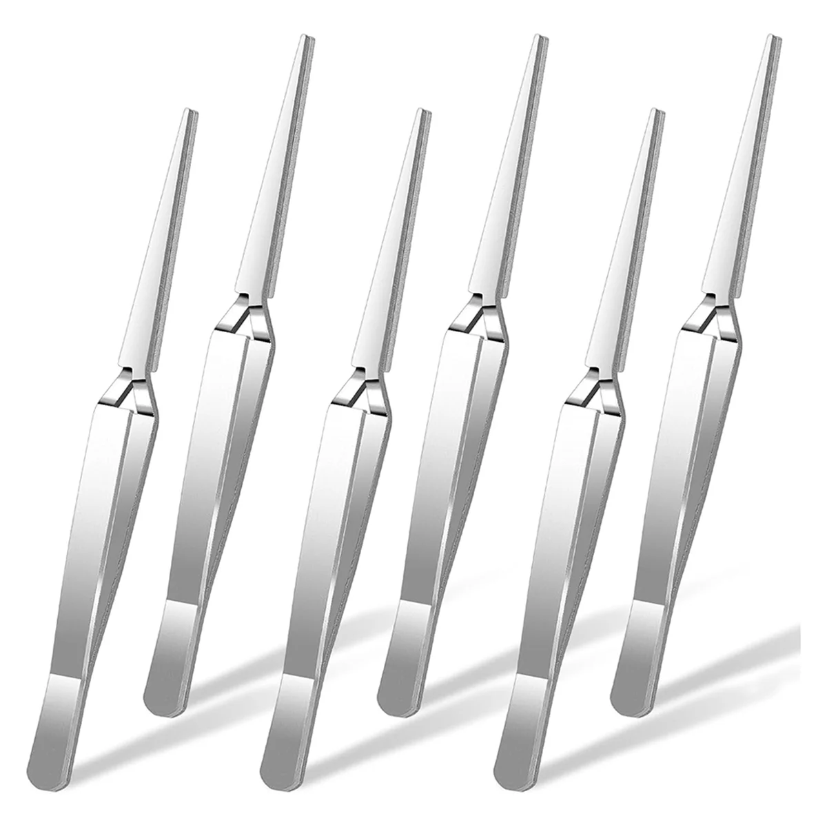 

Innovative Craft Tweezers, 6 Pieces Locking Tweezers Reverse Tweezers for Crafting Jewelry Making Electronics Watch Repair